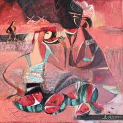 Seasons,Summer ,80x80cm Acrylic on canvas 2013